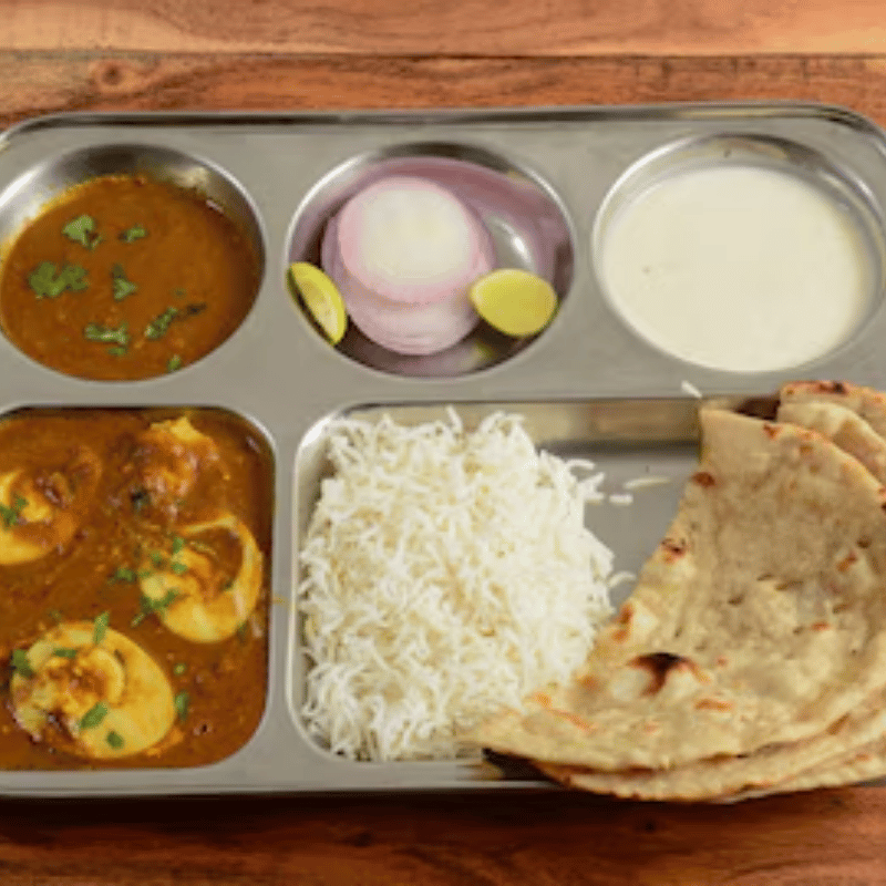 Egg Curry Thali